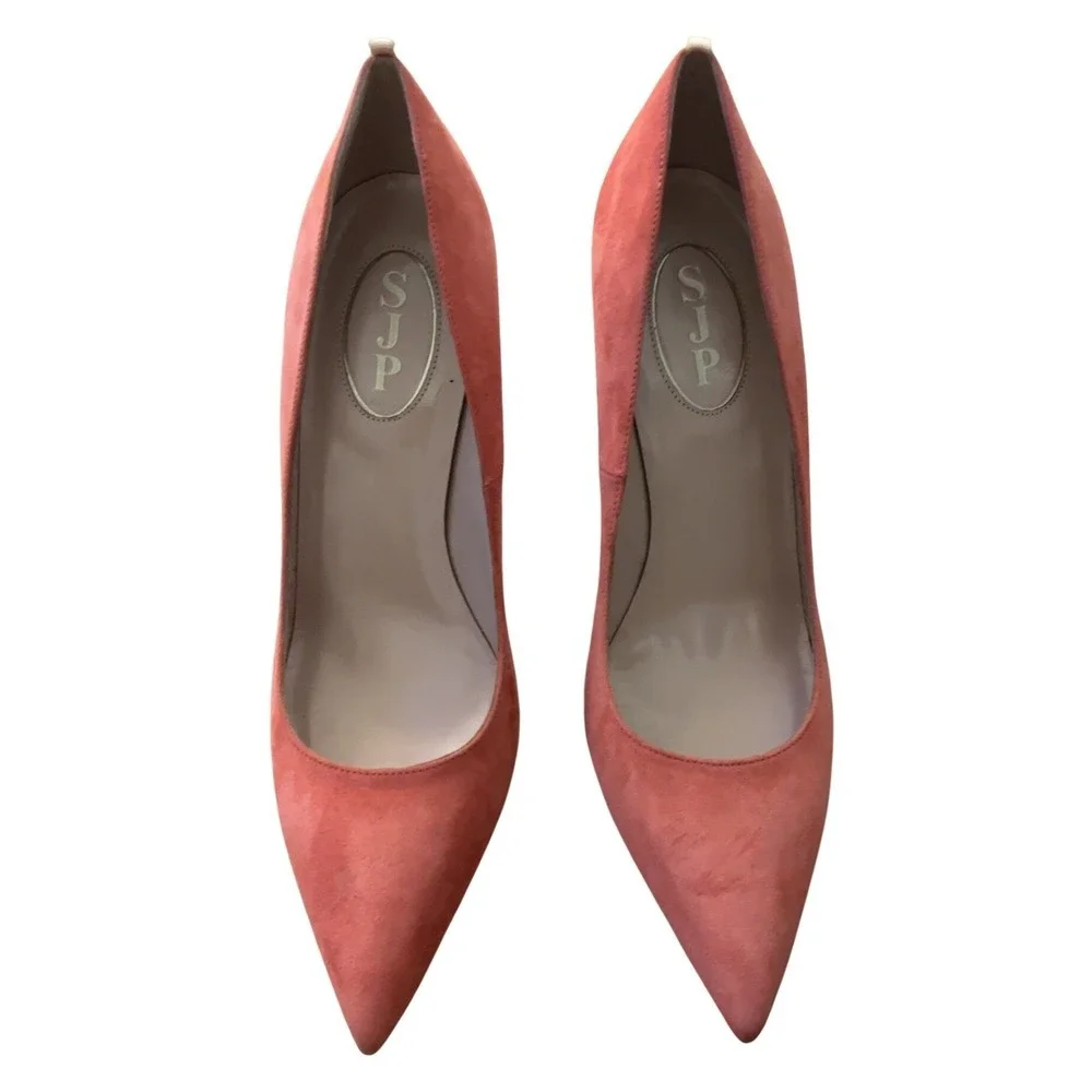 SJP by Sarah Jessica Parker Fawn Suede‎ Coral Heels Size EU 40 US 9.5-10